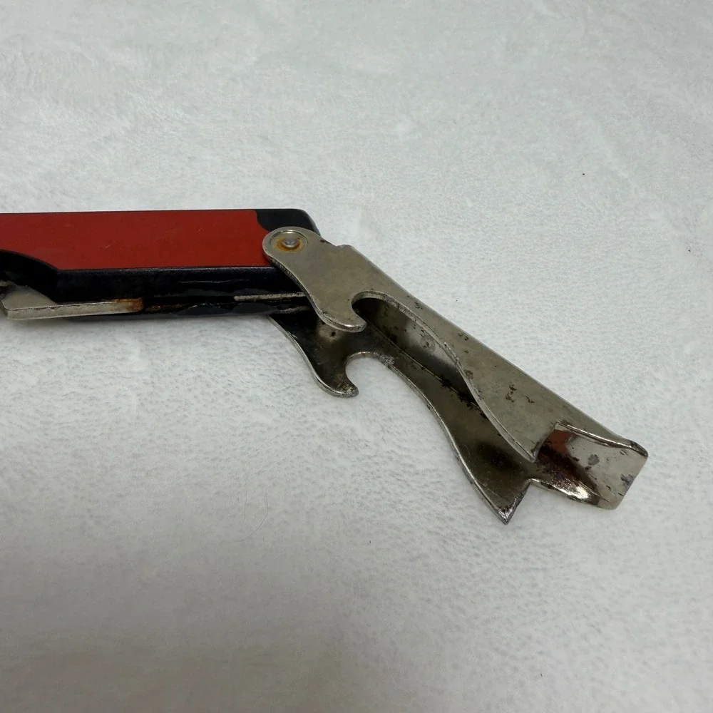 VTG Hoffritz Waiters Corkscrew Wine‎ Bottle Opener Red Multi Tool Made in Italy